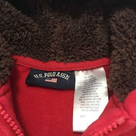 6-9m (4/$20) US Polo Assn. Hoodie - Picture 2 of 8